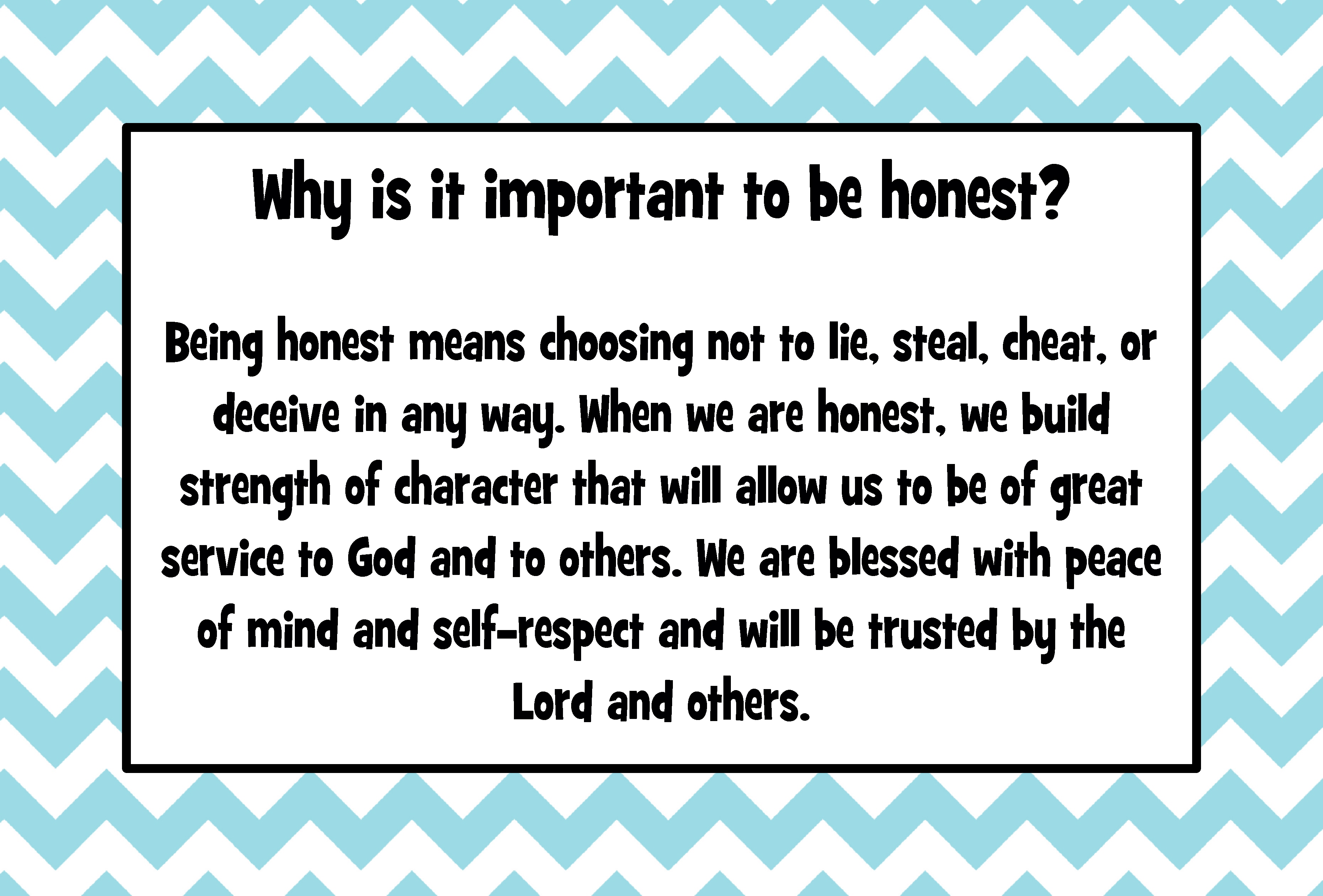 Why Is It Important To Be Honest